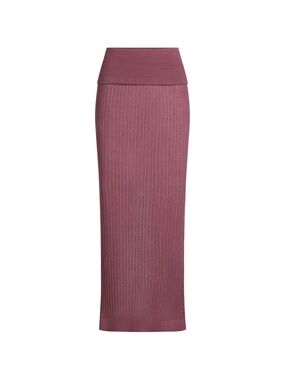 SKIMS SHEER KNIT FOLDOVER LONG SKIRT